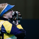 Virginia Thrasher of the United States smiles winning a shootout to secure the gold medal in the Women's 10m Air Rifle event at Olympic Shooting Center at the 2016 Summer Olympics in Rio de Janeiro, Brazil, Saturday, Aug. 6, 2016.